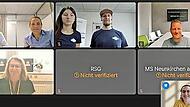 Eine Videoschaltung fand mit den Realschulen des Landkreises Forchheim statt.