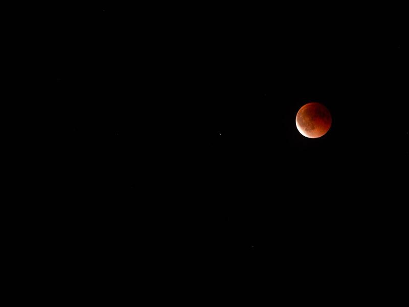 Der strahlende MondBlutmond über Forchheim