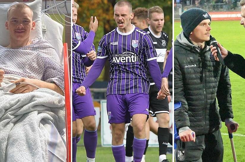 Zur Zeit nur auf Krücken: Fabio Reck wird beim FC Eintracht Bamberg schmerzlich vermisst.