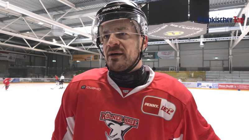 Hat die Aktion "Rettet den HEC" unterst&uuml;tzt, spricht &uuml;ber Carlos H&auml;ndel und hat mit seinen K&ouml;lner Haien am Montag in H&ouml;chstadt trainiert: Moritz M&uuml;ller.