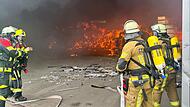 Einsatz Kronach/Neuses Brand Halle RecyclinghalleEinsatz Kronach/Neuses Brand Halle Recyclinghalle