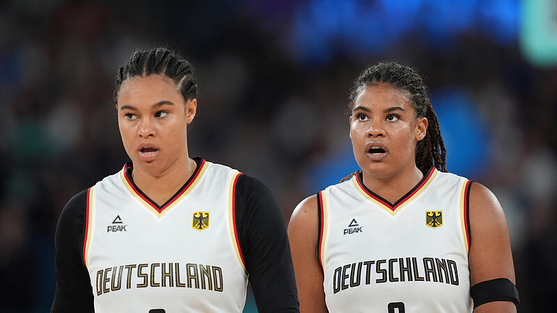 Die Schwestern Satou (links) und Nyara Sabally gastieren mit der deutschen Basketball-Nationalmannschaft am 31. Mai in der Bamberger Brose-Arena.