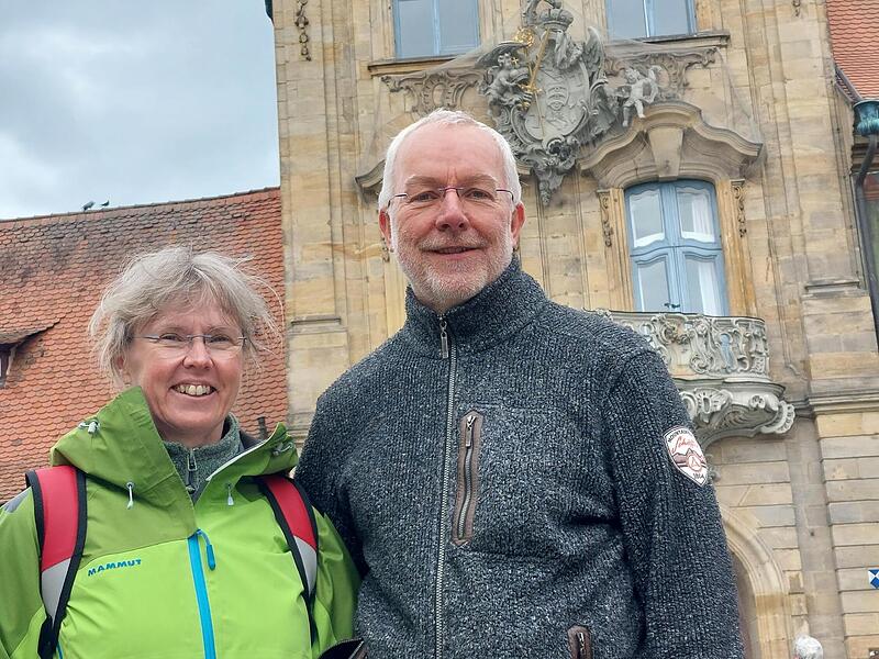 Christina und Axel Horn sind aus der Nähe von Darmstadt nach Bamberg gereist. Christina und Axel Horn sind aus der Nähe von Darmstadt nach Bamberg gereist.