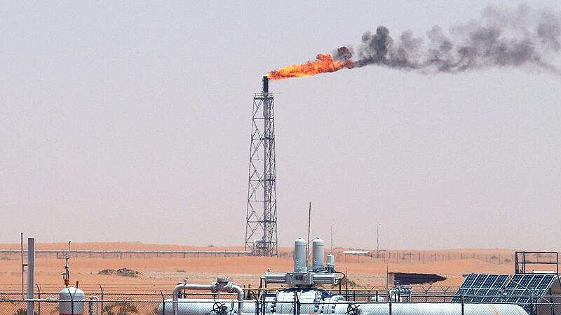 Ölfeld in Saudi-Arabien