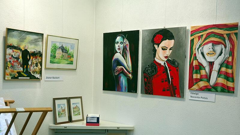 Erstmals bei der Kunstmesse dabei waren Arbeiten von Edwige Nocente-Potsis.