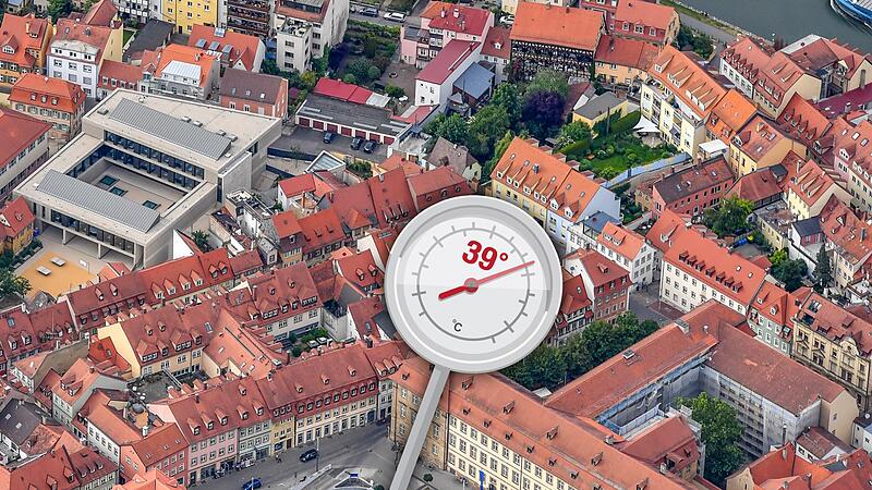 Bambergs Inselstadt erlebte am Mittwoch einen extremen Sommertag mit 39 Grad.
