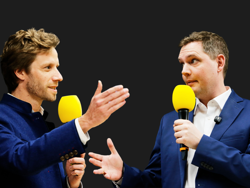 Gl&uuml;senkamp gegen Niedermaier: Am Tag der Stichwahl, 22. M&auml;rz 2026, wird sich zeigen, wer das Rennen um den h&ouml;chsten Posten der Stadt gewinnt. Der Fr&auml;nkische Tag veranstaltet im Vorfeld eine &ouml;ffentliche Diskussionsrunde.