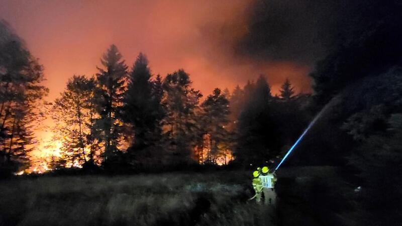 Waldbrand am Chiemsee Waldbrand am Chiemsee