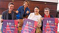 Vorfreude auf die Kammer-Theater-Tage bei (vorne von links) der k&uuml;nstlerischen Leiterin Anja Dechant-Sundby, B&uuml;rgermeisterin Angela Hofmann, Tourismus-Chefin Dr. Kerstin L&ouml;w sowie (hinten) Uli Noll vom Medienpartner Radio Eins.Heike Sch&uuml;lein