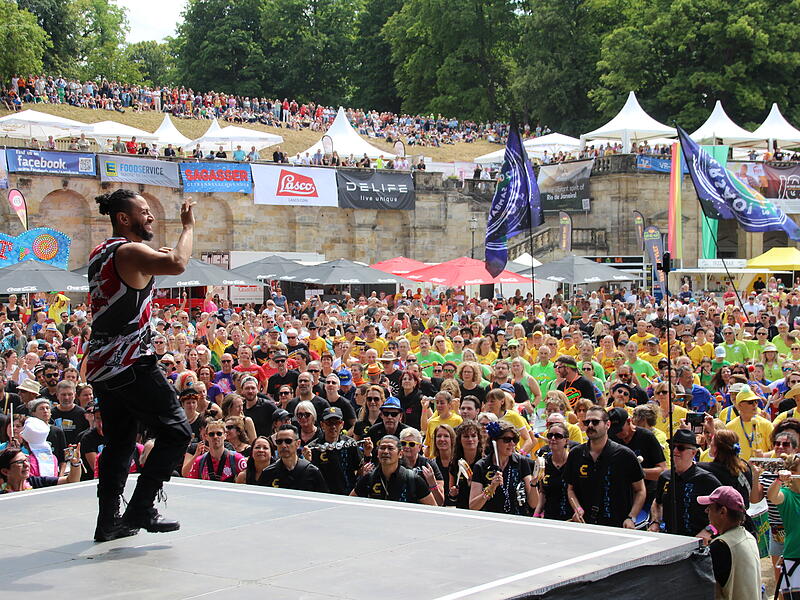 Trommeln für den Frieden beim Samba-Festival in Coburg 2025