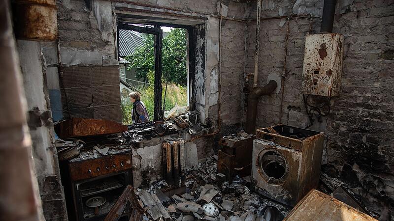 Zerstörung in Horenka Zerstörung in Horenka