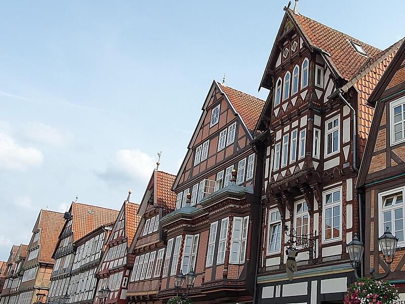500 Fachwerkhäuser,  zum Teil aus dem Mittelalter,  gibt es in der Celler Altstadt.