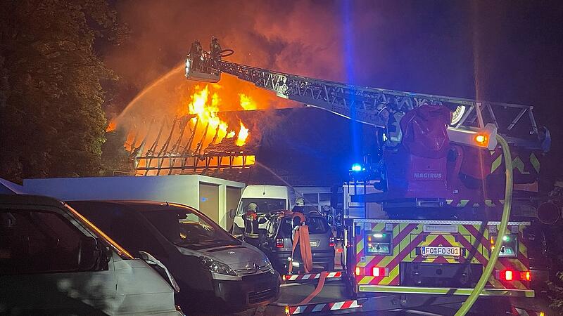 Werkstattbrand in Forchheim