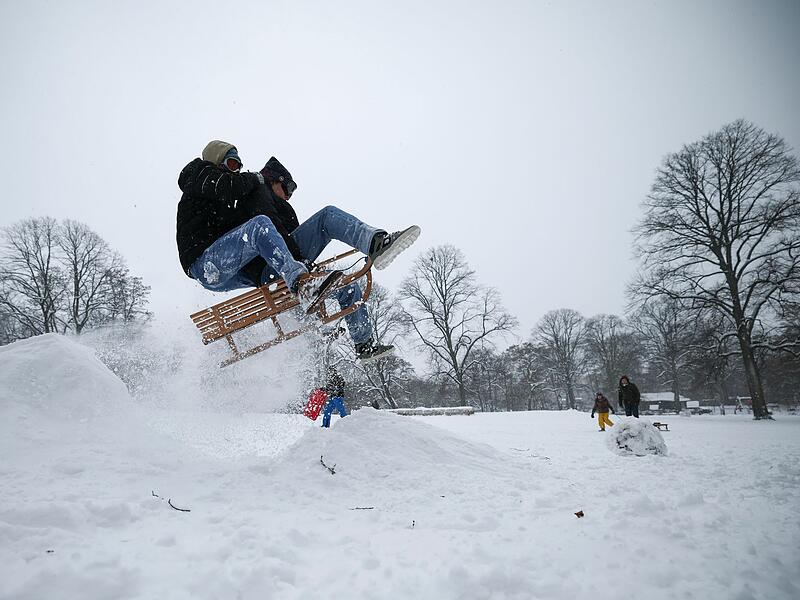 Winterwetter - Sturmtief Elli - Hamburg