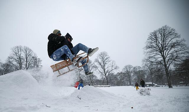 Winterwetter - Sturmtief Elli - Hamburg Winterwetter - Sturmtief Elli - Hamburg