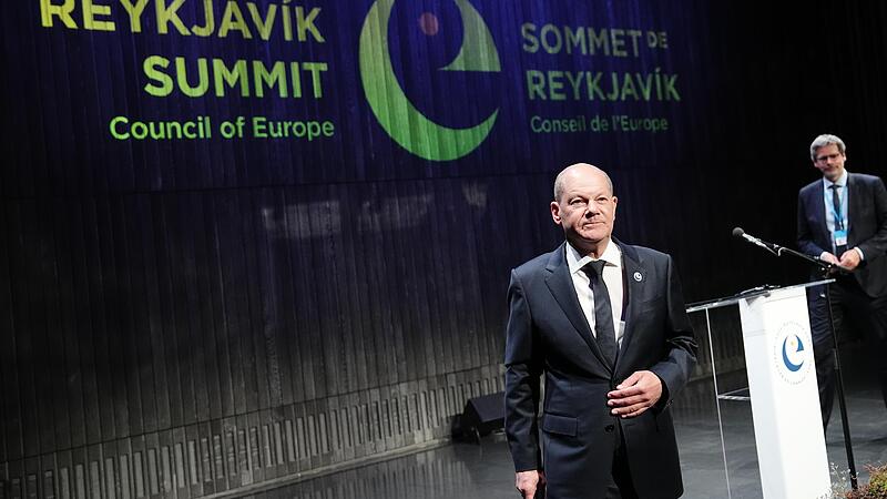 Bundeskanzler Olaf Scholz bef&uuml;rwortete in Reykjavik das Schadensregister des Europarats f&uuml;r den Ukraine-Krieg.