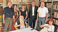 Gratulantenschar zur Mittagszeit: Herman de Vries feierte seinen 95. Geburtstag in Eschenau.Wolfgang Aull Gratulantenschar zur Mittagszeit: Herman de Vries feierte seinen 95. Geburtstag in Eschenau.Wolfgang Aull