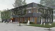 So, wie diese Grafik zeigt, soll das neue Rathaus in Hemhofen aussehen, wenn es fertig gebaut ist. So, wie diese Grafik zeigt, soll das neue Rathaus in Hemhofen aussehen, wenn es fertig gebaut ist.