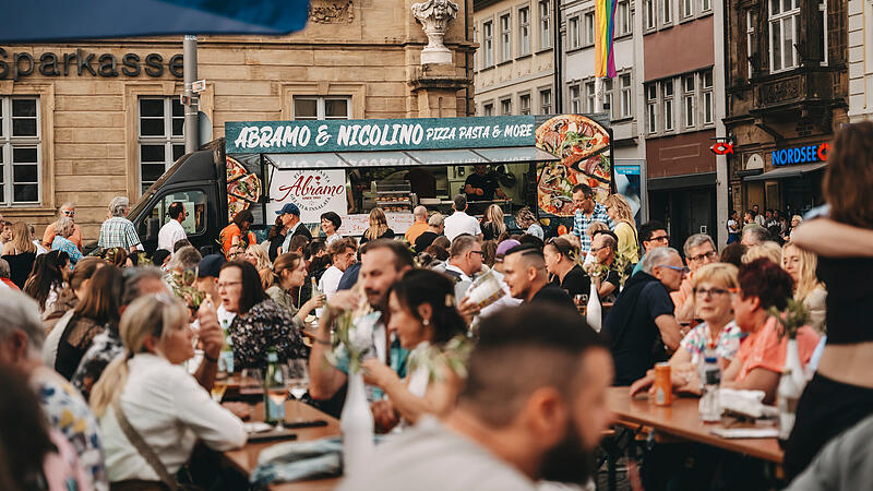 Wie hier in Bamberg soll auch in Erlangen italienische Genusstradition gelebt werden. Vom 19. bis zum 23. Juni findet das Festa Italica auf dem Schlossplatz statt.