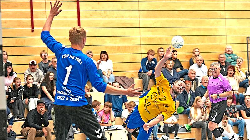 Kunstadts Marco Scholz steuerte beim 38:24-Heimerfolg der HGK neun Treffer bei.