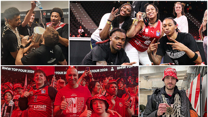 Die besten Jubelbilder nach dem Bamberger Pokalsieg zum Durchklicken.