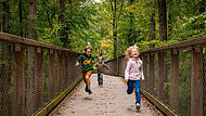 Kinder auf Baumwipfelpfad Steigerwald