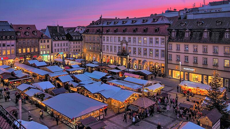 Der Weihnachtsmarkt auf dem Bamberger Maxplatz soll stattfinden. Am genauen Konzept wird noch gefeilt.