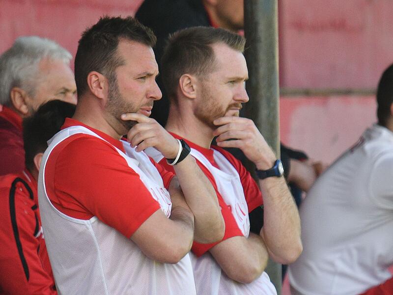Das Lichtenfelser Trainergespann Heiko Konrad (links) und Daniel Oppel.