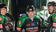 Nikita Shatsky (Mitte) will in Höchstadt durchstarten. Der 26-Jährige bringt viel Erfahrung, taktisches Verständnis und eine feine Technik aufs Eis.