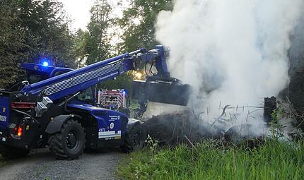 Erster Waldbrand im Lkr. Ha&szlig;berge