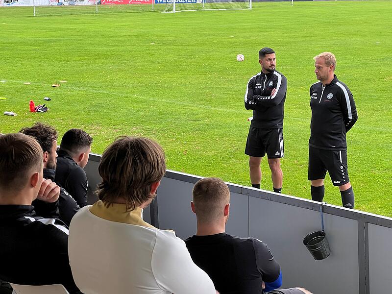 Beim Abschlusstraining am Dienstag waren Jakob Engelmann (r.) und Ertan Sener noch guten Mutes.