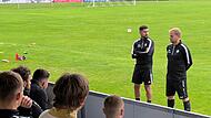 Beim Abschlusstraining am Dienstag waren Jakob Engelmann (r.) und Ertan Sener noch guten Mutes.