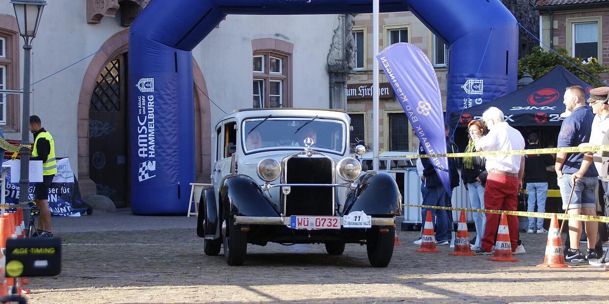 Bocksbeutel Rally: 190 vintage cars on tour in Hammelburg