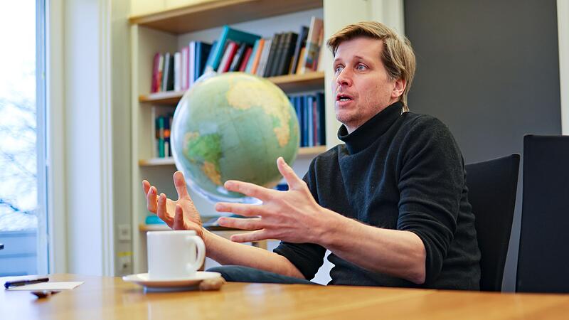 &Ouml;konom Schularick in Kiel