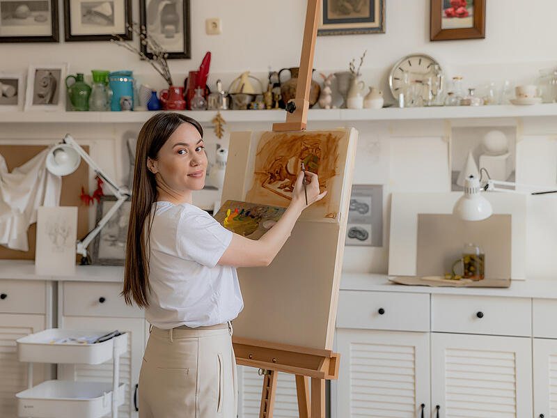 Auch Nadine Smirnova ist beim 16. Offenem Atelier in Forchheim dabei.