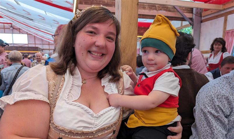 Felix Krauß und Mama Karina Krauß