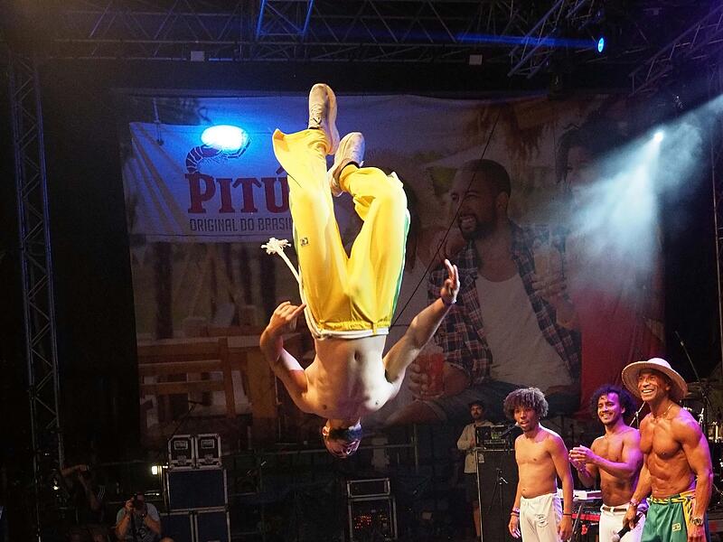 Capoeira-Show beim Samba-Festival in Coburg