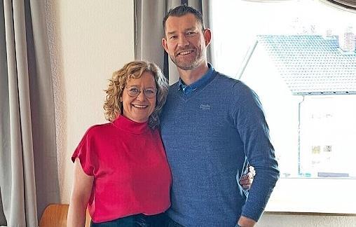 Bürgermeisterin Anja Gebhardt mit ihrem vielleicht künftigen Nachfolger, Michael Pirmer.