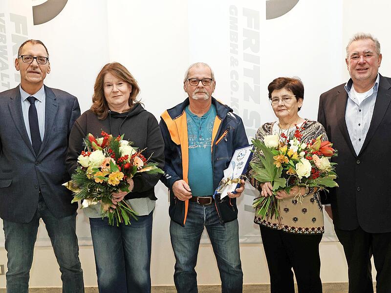 Gesch&auml;ftsf&uuml;hrer Harald Rhein, Regina Bartels, Detlev M&ouml;ller, Doris Eberle und Gesch&auml;ftsf&uuml;hrer Matthias Schott