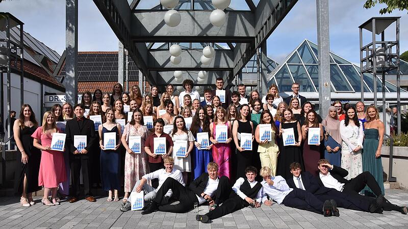 Die Abiturienten des Caspar-Vischer-Gymnasiums.