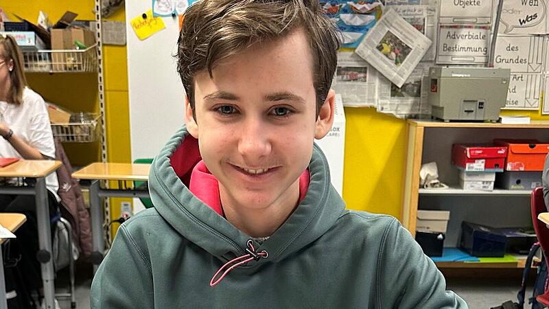 Aaron Reiterer, KLARTEXT!-Schüler der Klasse 8a der Mittelschule Schlüsselfeld