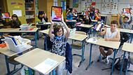 Während der Corona-Pandemie begann die Digitalisierung in der Mittelschule in Herzogenaurach. Während der Corona-Pandemie begann die Digitalisierung in der Mittelschule in Herzogenaurach.