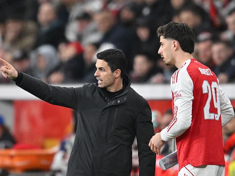 Mikel Arteta und Kai Havertz Mikel Arteta und Kai Havertz