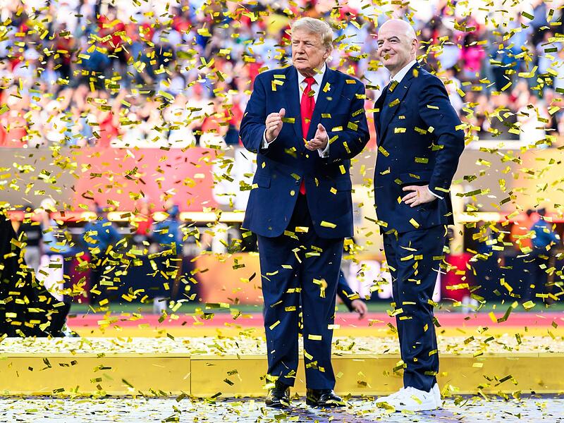 Donald Trump und Gianni Infantino Donald Trump und Gianni Infantino