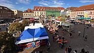 Blick auf den Hammelburger Michaelismarkt, der am vergangenen Wochenende in der Altstadt stattgefunden hat.