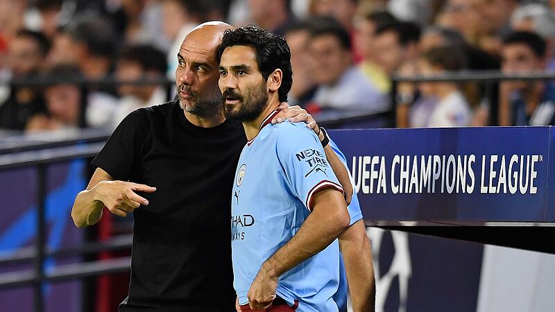 Pep Guardiola und İlkay Gündoğan Pep Guardiola und İlkay Gündoğan