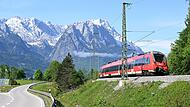 Regionalzug zwischen München und Garmisch-Partenkirchen Regionalzug zwischen München und Garmisch-Partenkirchen