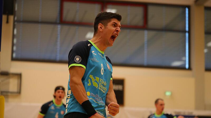 Hammelburgs Mittelblocker Milan Pajkic will am Samstag wieder jubeln.