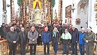 40 Wallfahrtsführerinnen und Wallfahrtsführer trafen sich in Marienweiher zur Besprechung der diesjährigen Saison. Mit im Bild in der Mitte Wallfahrtsseelsorger Pater Benedykt. 40 Wallfahrtsführerinnen und Wallfahrtsführer trafen sich in Marienweiher zur Besprechung der diesjährigen Saison. Mit im Bild in der Mitte Wallfahrtsseelsorger Pater Benedykt.