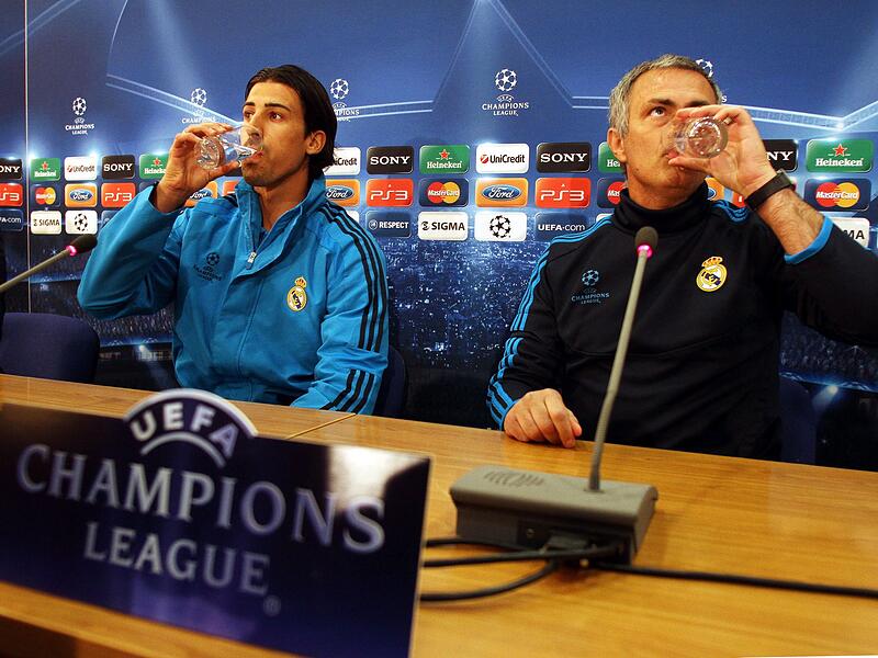 Sami Khedira und José Mourinho Sami Khedira und José Mourinho